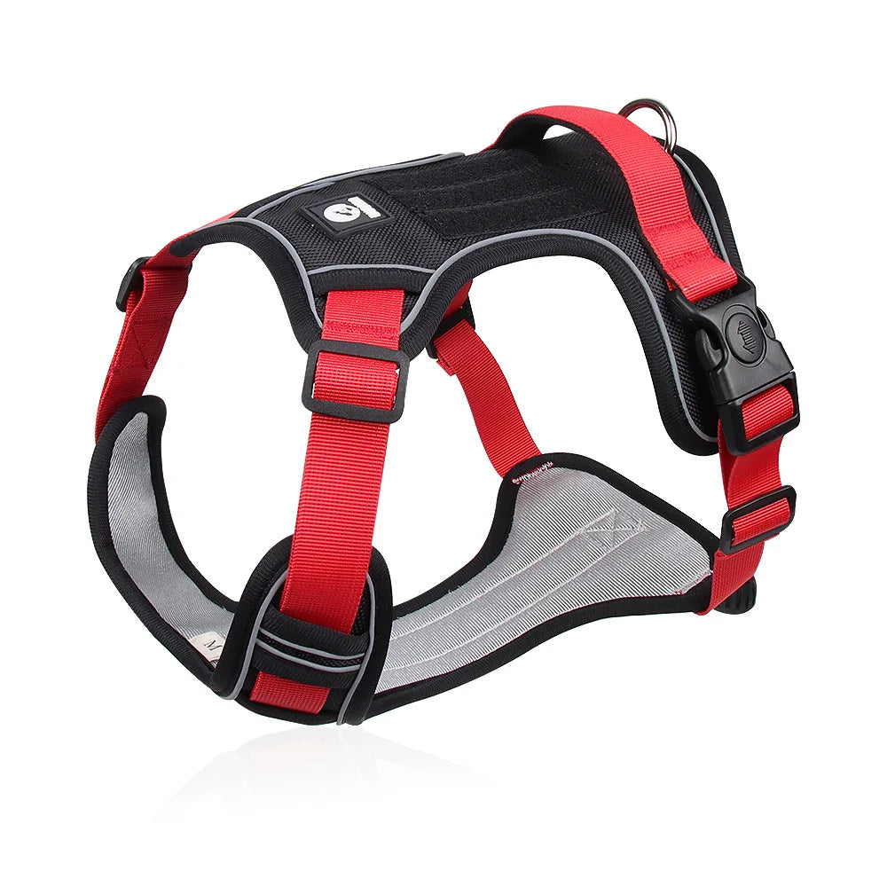 Dog Harness Reflective Midium Large Dogs Tactical Vest Big 1680D Waterproof Oxford Cloth Dog Harnesses Pet Accessoires Supplies.