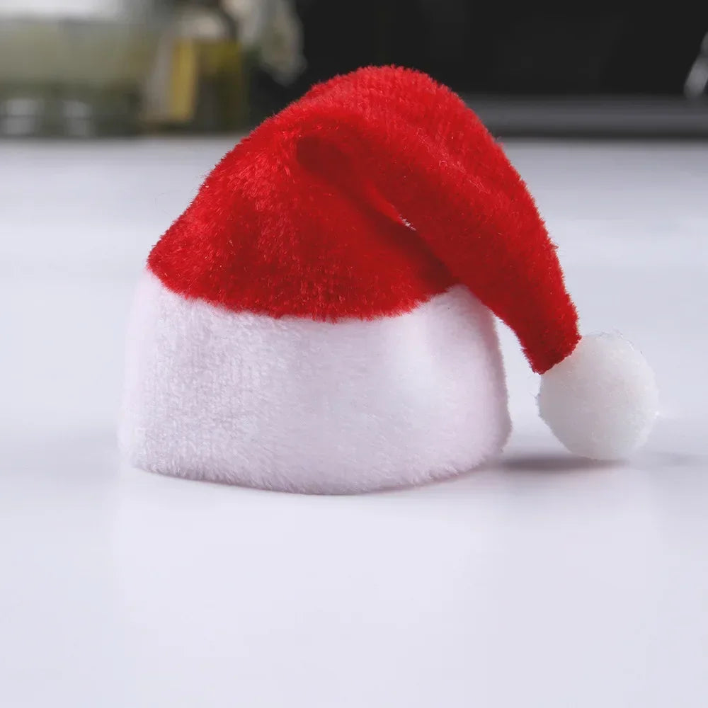 Hamster Guinea Pig Christmas Cap Costume Mini Small Pet Red Hat Xmas Headwear Pet Outfits for Chinchilla Rabbit Hedgehog.