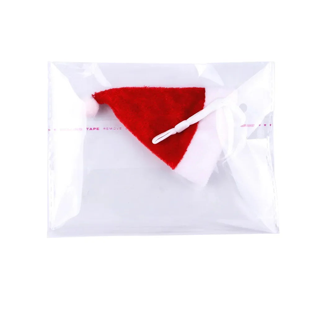 Hamster Guinea Pig Christmas Cap Costume Mini Small Pet Red Hat Xmas Headwear Pet Outfits for Chinchilla Rabbit Hedgehog.