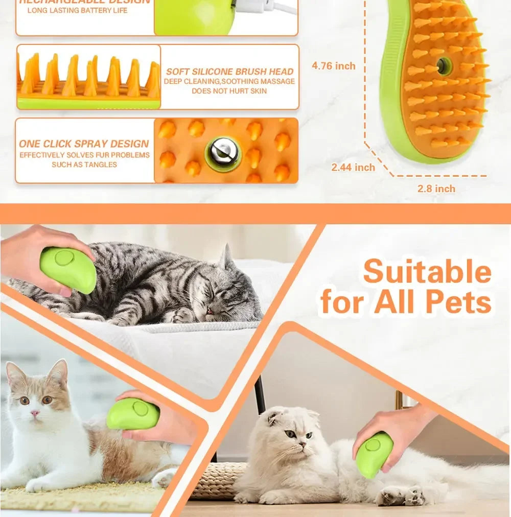 Comb  for Cats 3-in-1 Cats Pet Products Electric