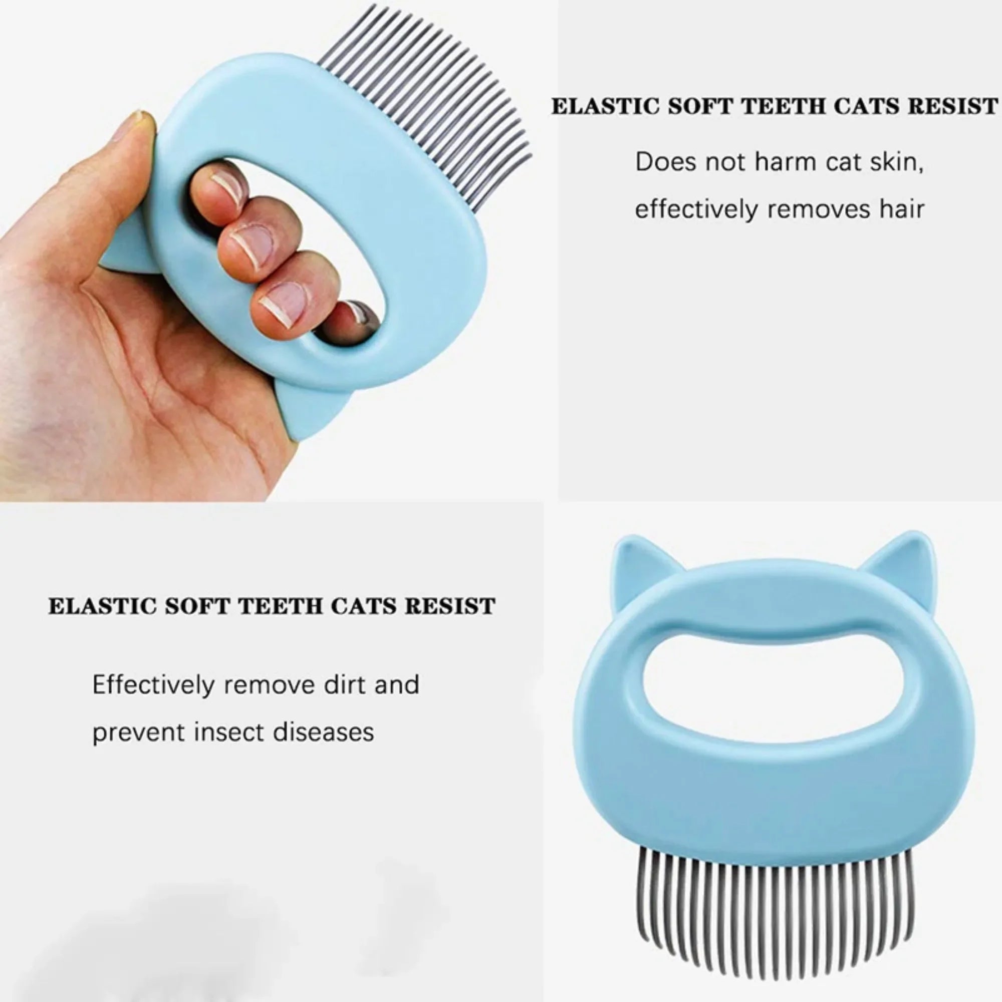 Massaging Pet Hair Removal Comb