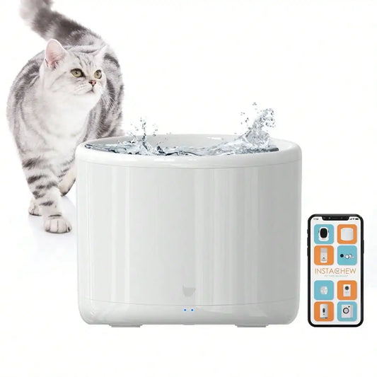 Smart Cat and Dog Drinking Fountain: Automatic Cat and Dog Drinking Machine Ultra-quiet and energy-saving,2.0-liter water tank.